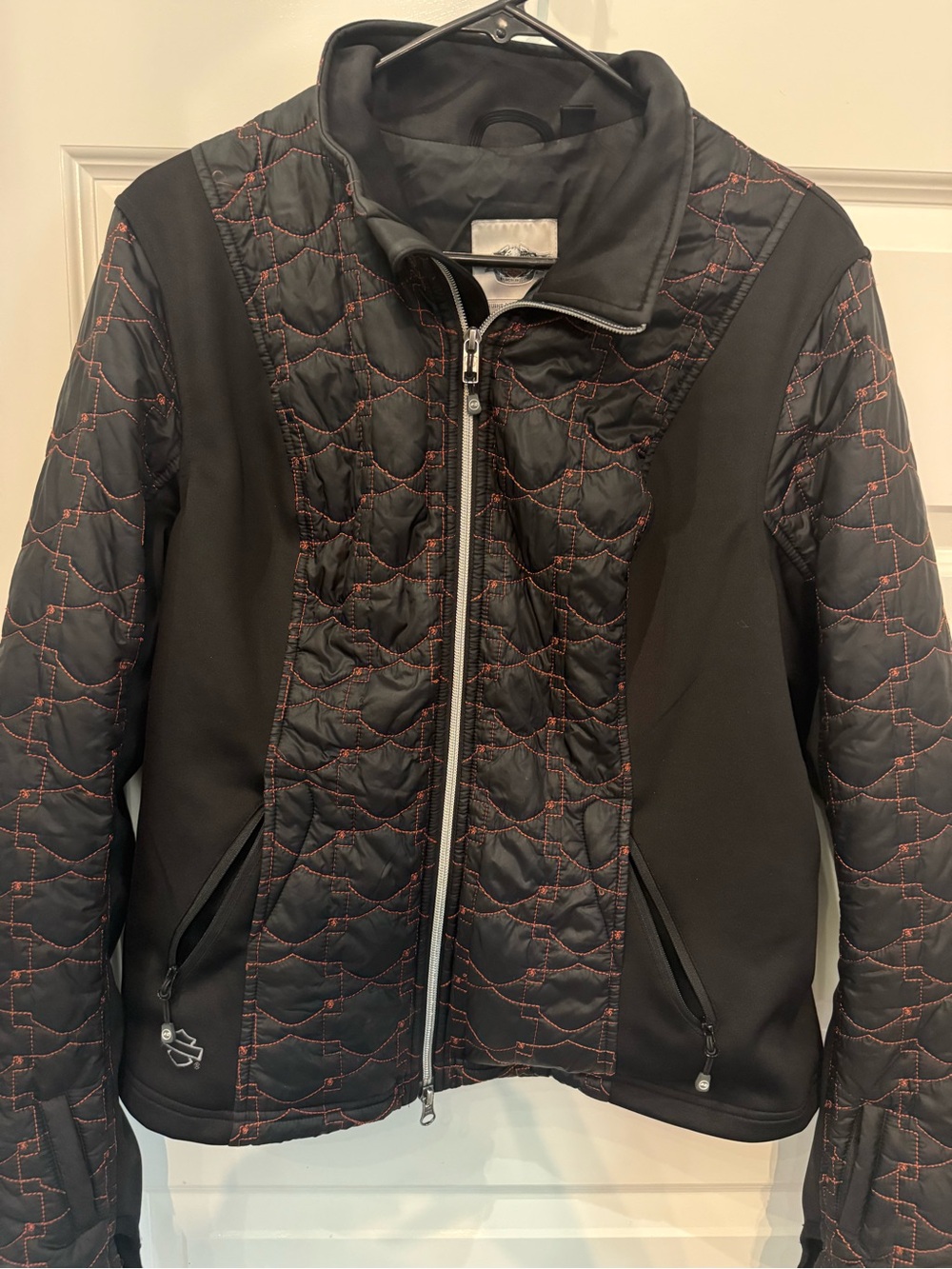 Programmable 12V Heated Women’s Jacket Liner with Red Stitching - Women's